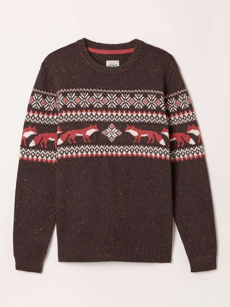 FatFace Fox Crew Neck Knitted Jumper - 5의 이미지 5