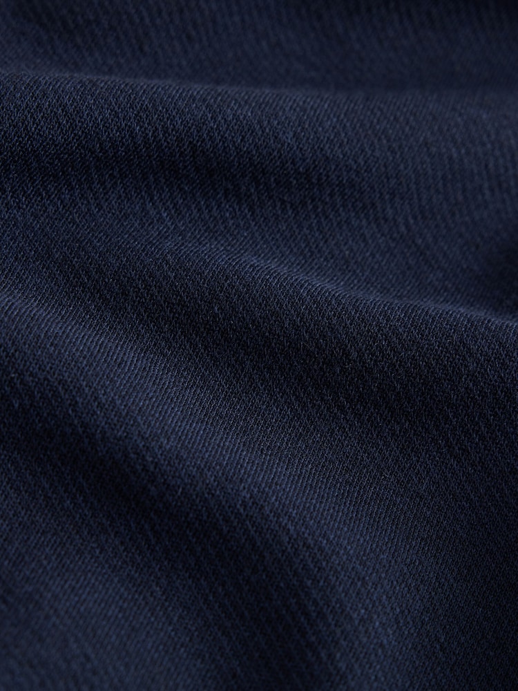 Navy Signature Zip Neck Polo Shirt - Image 8 of 8 Navy Signature Zip Neck Polo Shirt - Image 8 of 8