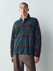 Grün/Rot, Karomuster - Heritage Long Sleeve Overshirt - Bild 2 von 9