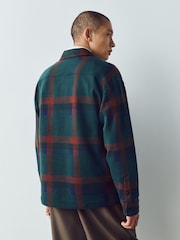 Grün/Rot, Karomuster - Heritage Long Sleeve Overshirt - Bild 4 von 9