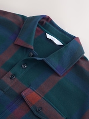 Grün/Rot, Karomuster - Heritage Long Sleeve Overshirt - Bild 8 von 9