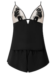 Ann Summers Black Delphine Satin Cami Set - Image 5 of 5