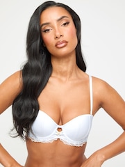 Ann Summers White Endless Attraction Sequin Embroidery Padded Multiway Bra - Image 4 of 7