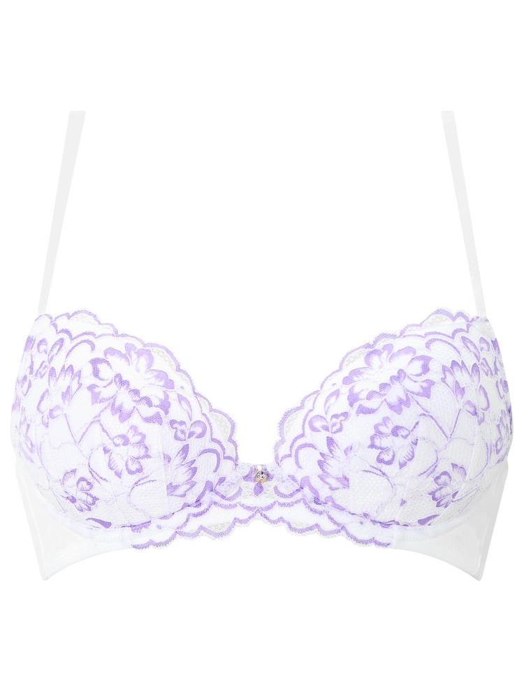 Ann Summers White Sexy Lace Padded Plunge Bra - Image 5 of 5