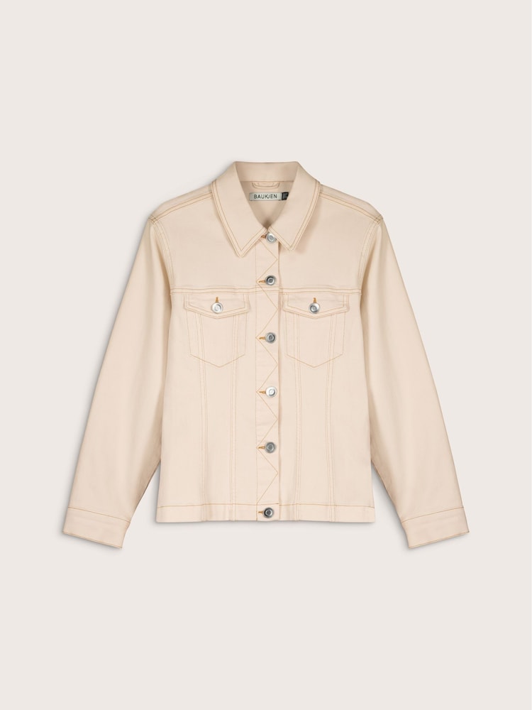 Baukjen Natural Louise Denim Jacket - Image 6 of 6 Baukjen Natural Louise Denim Jacket - Image 6 of 6