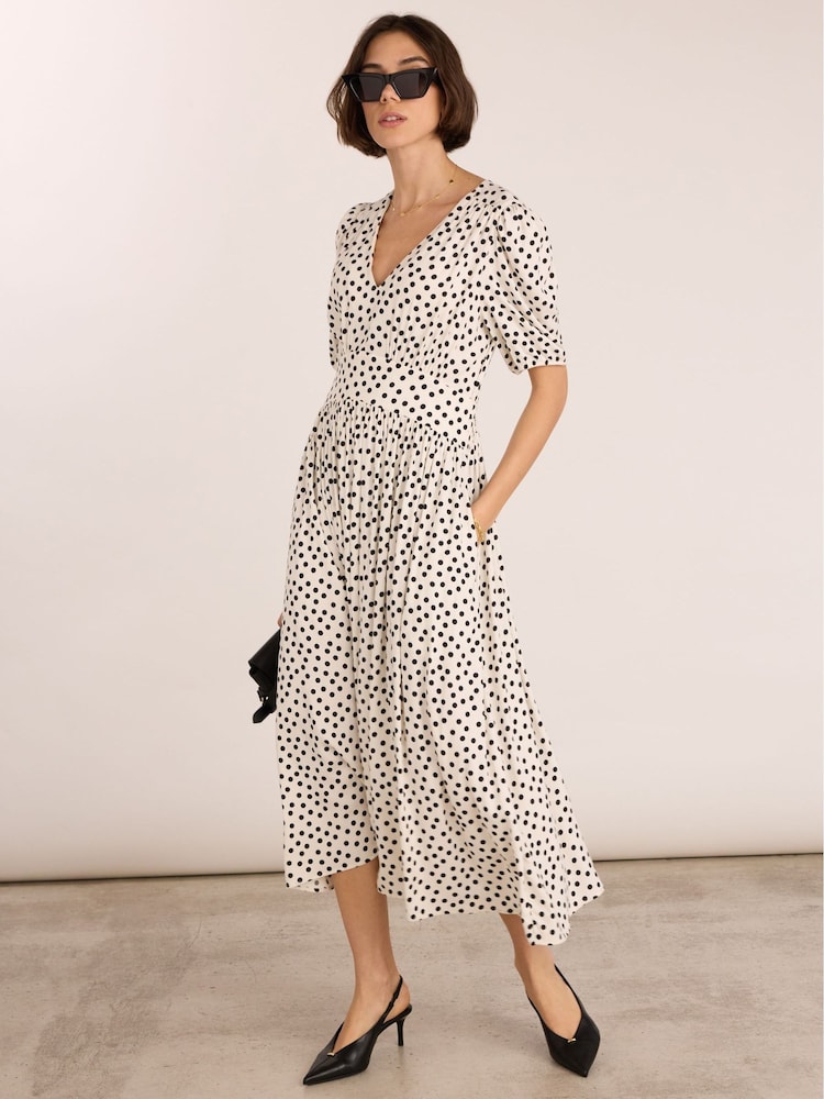 Baukjen Lina Printed Midi Dress - Imaginea 1 din 5