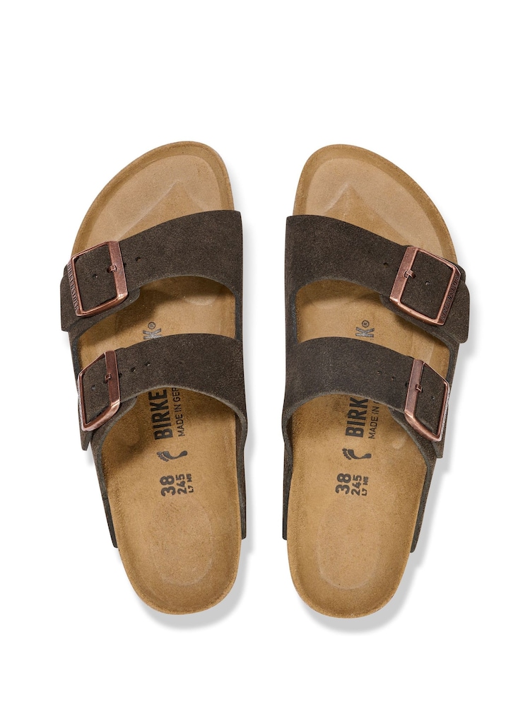 Brun - Birkenstock Arizona sandaler i ruskind - Billede 3 af 3 Brun - Birkenstock Arizona sandaler i ruskind - Billede 3 af 3