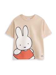 Vanilla Underground Brown Miffy Character Face Short Sleeved T-Shirt - Image 1 of 6