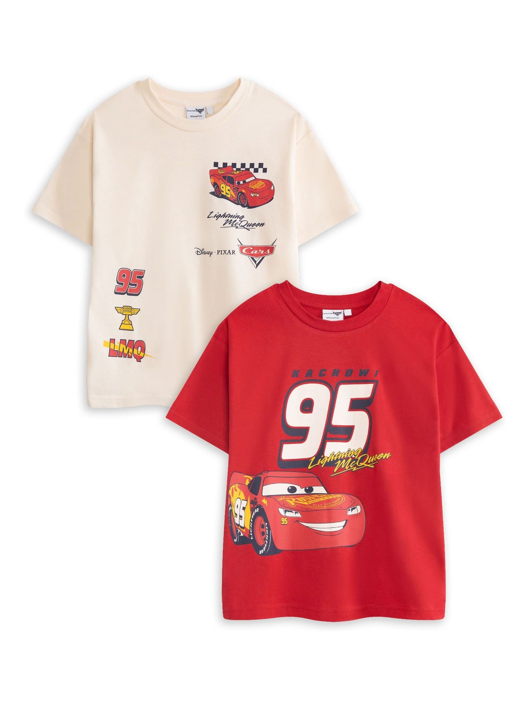 Buy Vanilla Underground Red McQueen Short-Sleeved T-Shirts 2 Pack