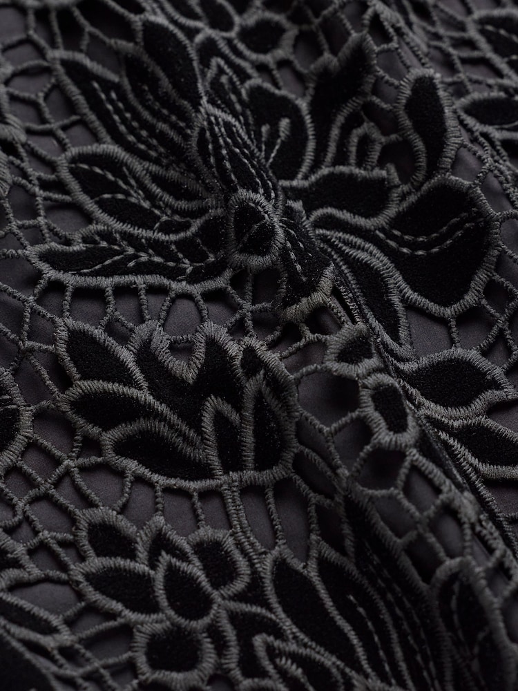 FatFace Simone Black Lace Dress - Image 6 of 6 FatFace Simone Black Lace Dress - Image 6 of 6
