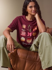 Autumn Graphic Crew Neck Girlfriend T-Shirt - Image 3 of 5