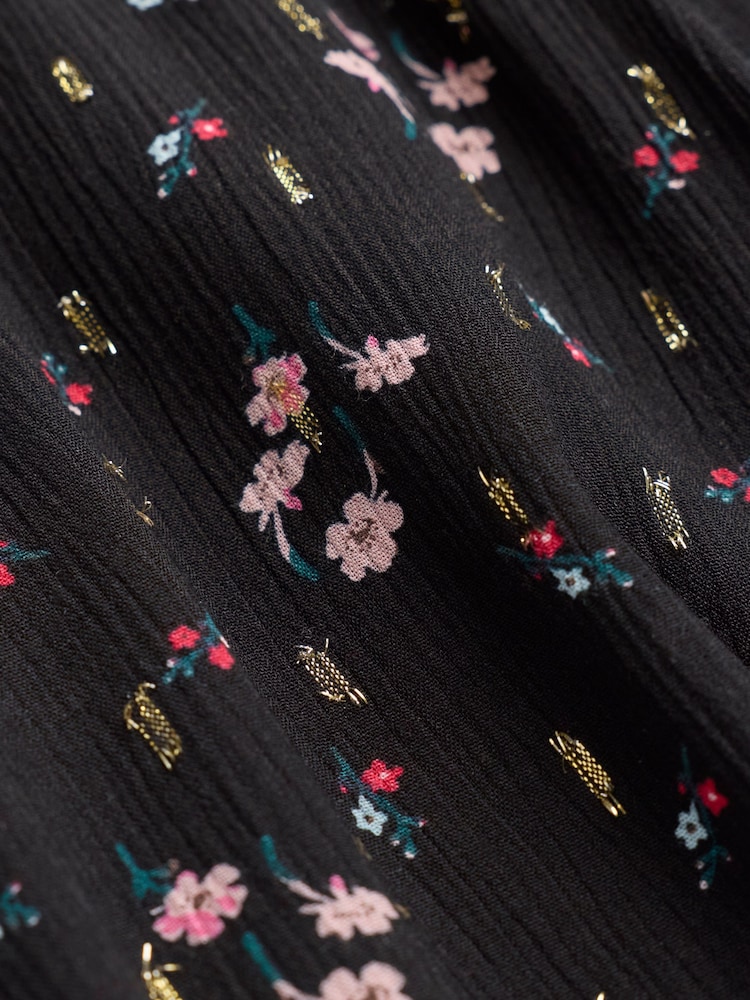 FatFace Anya Black Roses Spot Dress - Image 2 of 2 FatFace Anya Black Roses Spot Dress - Image 2 of 2