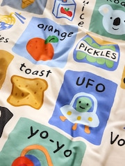 Bright Alphabet Cotton Duvet Cover and Pillowcase Set - Image 8 of 8
