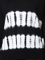 Religion Black Light Weight Fade Cotton Jumper in Hand Tie Dye - Image 6 of 6