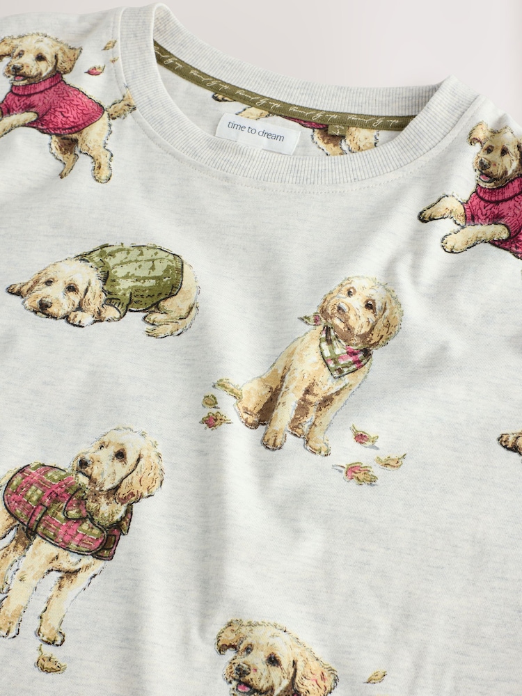 Grey Charlie The Cockapoo Nightie - Image 3 of 3 Grey Charlie The Cockapoo Nightie - Image 3 of 3