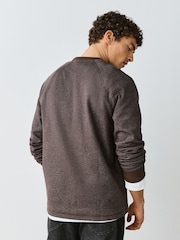 Brown Crew Neck Long Sleeve T-Shirt - Image 3 of 7
