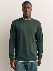 zelena/siva - Long Sleeve Textured Mock Neck T-Shirts 2 Pack - Slika 4 iz 11