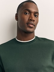 zelena/siva - Long Sleeve Textured Mock Neck T-Shirts 2 Pack - Slika 6 iz 11
