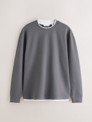 zelena/siva - Long Sleeve Textured Mock Neck T-Shirts 2 Pack - Slika 8 iz 11