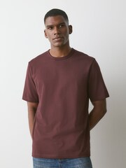 Burgundy Red Regular Fit Motionflex Soft T-Shirt - Image 4 of 8