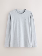 Grey/Blue Navy/Green/White Ecru - Reguläre Passform - Long Sleeve Motionflex Soft T-Shirts 4 Pack - Bild 6 von 11