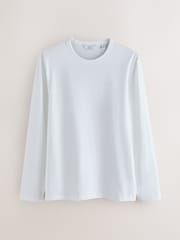 Grey/Blue Navy/Green/White Ecru - Reguläre Passform - Long Sleeve Motionflex Soft T-Shirts 4 Pack - Bild 7 von 11