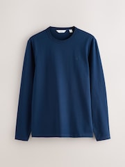 Grey/Green/Blue Navy/Ecru White - Schmale Passform - Long Sleeve Motionflex Soft T-Shirts 4 Pack - Bild 9 von 11