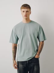 Burgundy/Ecru/Sage Relaxed Fit T-Shirts 3 Pack - Image 2 of 9