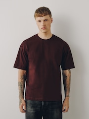 Burgundy/Ecru/Sage Relaxed Fit T-Shirts 3 Pack - Image 4 of 9