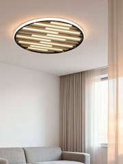 Searchlight Black Caen LED Flush - Image 1 of 4