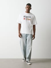 White Jingle Joggers Christmas Graphic T-Shirt - Image 2 of 4