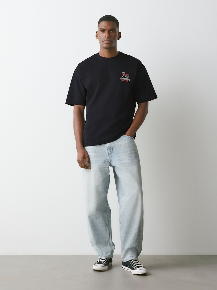 Black Gingerbread - Camiseta con gráfico navideño - Imagen 2 de 8