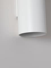 Searchlight Sand White Lillie Cylinder Up & Down Round Wall Light, GU10 - Image 3 of 4