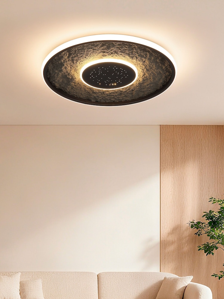 Searchlight Black Niort LED Flush - Image 1 of 4