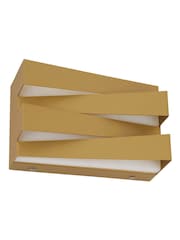 Searchlight Satin Brass Arran LED Wall Light, Metal - Image 2 of 4