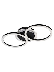 Searchlight Black Deni LED Flush, Matt Metal - Image 3 of 5