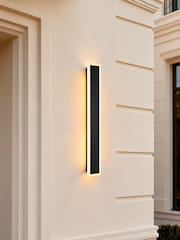 Searchlight Sand Black and Frosted Acrylic Riley II Square LED Outdoor Wall Light - Image 1 of 4
