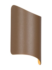 Searchlight Gold and Clear Konti Outdoor Wall Light - Image 3 of 4