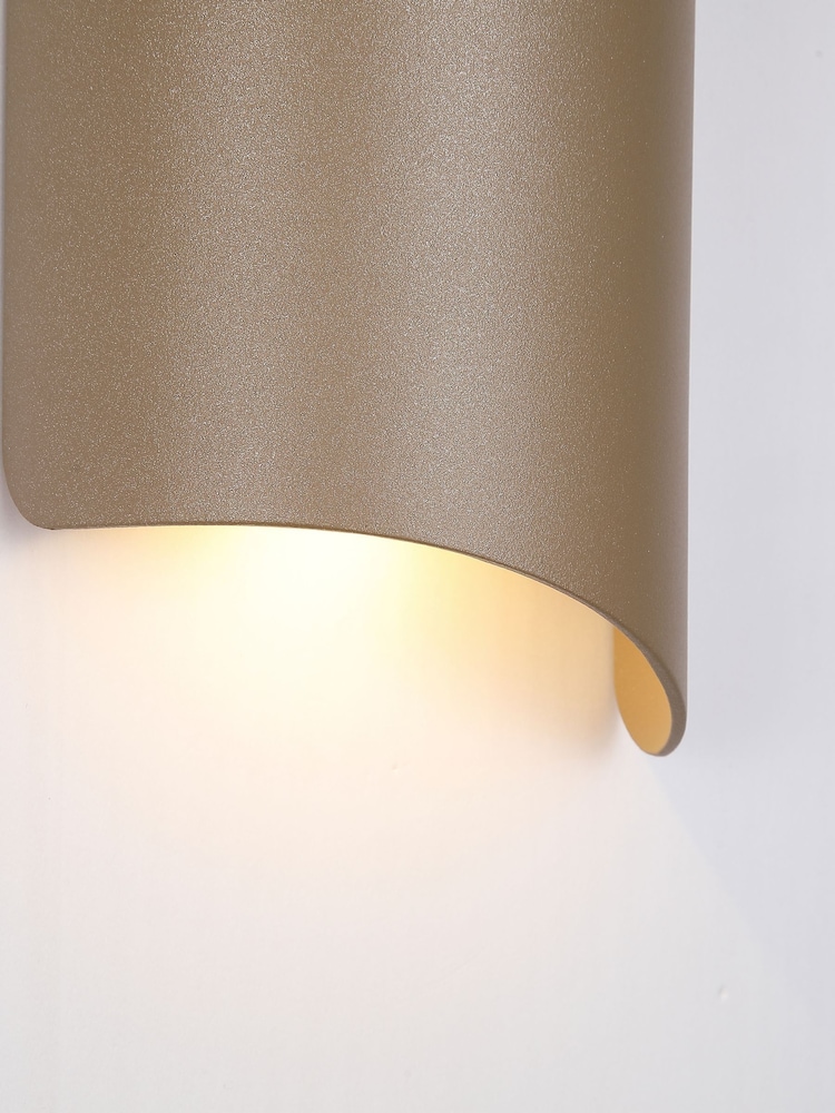 Searchlight Gold and Clear Konti Outdoor Wall Light - Image 4 of 4