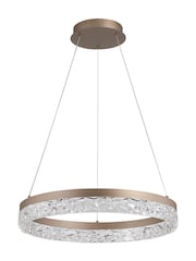 Searchlight Latte Torcy LED Round Pendant - Image 2 of 4