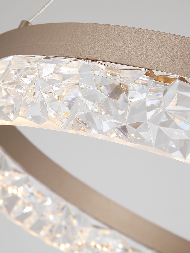 Searchlight Latte Torcy LED Round Pendant - Image 4 of 4 Searchlight Latte Torcy LED Round Pendant - Image 4 of 4