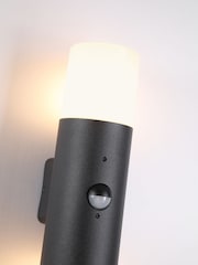 Searchlight Black and White Dax LED Outdoor Wall Light Aluminium - Image 3 of 4
