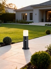 Searchlight Black and White Dax LED Outdoor Bollard Aluminium - Image 1 of 4
