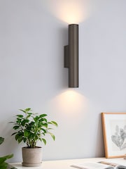 Searchlight Latte Beau 2 Up/Down Wall Light - Image 1 of 4