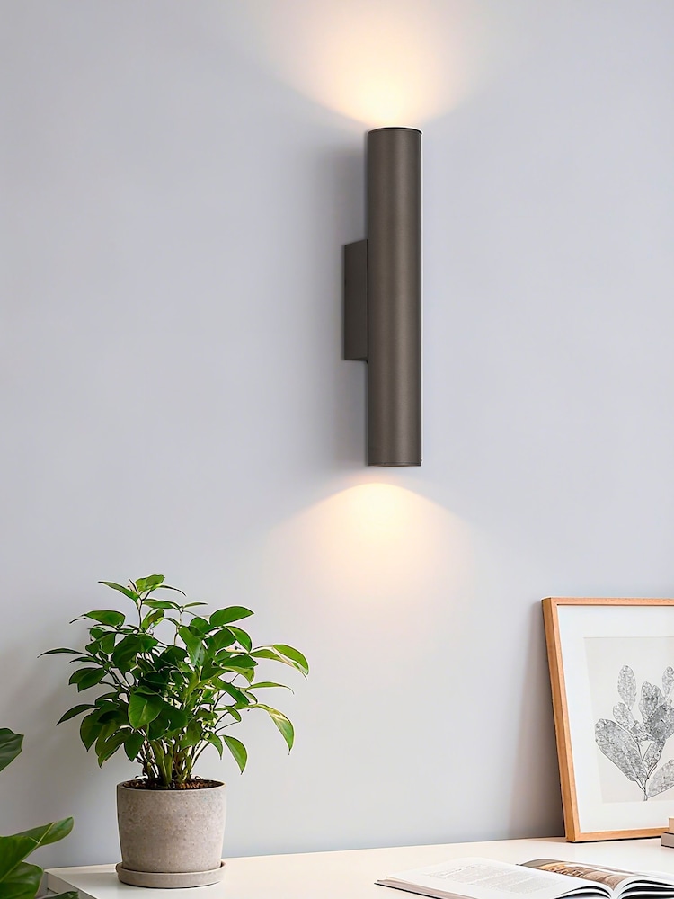 Searchlight Latte Beau 2 Up/Down Wall Light - Image 1 of 4