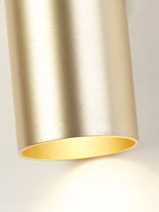 Searchlight Gold Lillie Cylinder Up & Down Wall Light, GU10 - Image 3 of 4