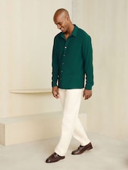 Dark Teal N. Premium Textured Jersey Long Sleeve Shirt - Image 2 of 9