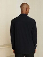 Black N. Premium Textured Jersey Long Sleeve Shirt - Image 4 of 9
