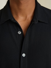 Black N. Premium Textured Jersey Long Sleeve Shirt - Image 5 of 9