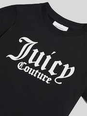 Czarny - Juicy Couture Cotton T-Shirt - Obraz 3 z 3